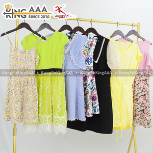 KingAAA Vente en gros de mini-jupes en coton pour femmes, couleurs <span class=keywords><strong>pastel</strong></span> douces mélangées, robes courtes mignonnes d'occasion pour femmes, en vrac 100kg - Product Image 4