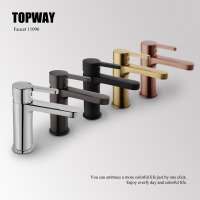 Keran Air Mewah Matt Black Brass Deck Mounted Mixer Classic Lavatory Faucet Bathroom Basin Faucet