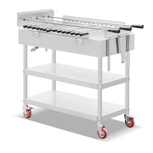<span class=keywords><strong>Barbecue</strong></span> de jardin en acier inoxydable Santa Maria de haute qualité, grille de cuisson réglable avec briques réfractaires, style <span class=keywords><strong>argentin</strong></span> - Product Image 4
