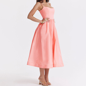 Quần Áo nhà sản xuất tùy chỉnh nhãn hiệu riêng Chất lượng cao váy thấp moq khiêm tốn người phụ nữ giản dị Dresses - Product Image 2