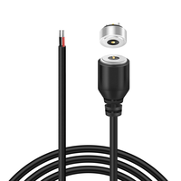 Connecteur de câble de charge magnétique rond avec interface de soudure