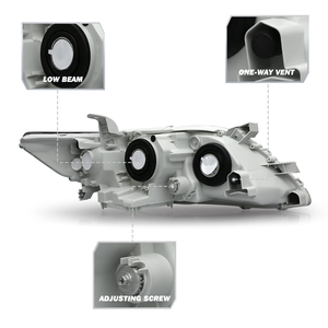 Phare avant LED halogène pour Toyota Camry 2007-2009, boîtier noir avec réflecteur ambre, puissance 70W, accessoire d'éclairage <span class=keywords><strong>automobile</strong></span> - Product Image 6