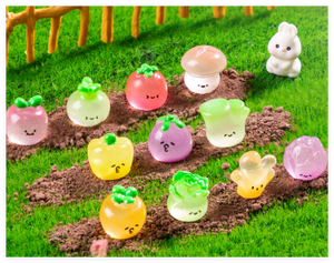 ของเล่นอาหารจำลอง 3 มิติ เรืองแสง สำหรับบ้านตุ๊กตา รูปแบบ<span class=keywords><strong>ผัก</strong></span>ผลไม้ เช่น พริกไทย ถั่วลิสง มะเขือยาว ฟักทอง ขิง กะหล่ำปลี แครอท มะเขือเทศ มันฝรั่ง - Product Image 2