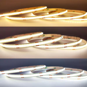 Oferta, Tira <span class=keywords><strong>de</strong></span> <span class=keywords><strong>Luz</strong></span> LED COB Flexible <span class=keywords><strong>de</strong></span> 8mm <span class=keywords><strong>de</strong></span> Ancho, 12V, Doble Temperatura <span class=keywords><strong>de</strong></span> Color Ajustable, la <span class=keywords><strong>Más</strong></span> Económica - Product Image 2