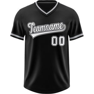 Maillot de baseball personnalisé à col en V, unisexe, pour adulte, évacuant l'humidité, sublimé, nom personnalisé, numéro, nom de l'équipe 00 - Product Image 1