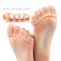 Séparateur d'orteils, correcteur d'hallux valgus, orthèse en gel de silicone, redresseur, espaceur, attelle, soulagement de la douleur, pour hommes et femmes