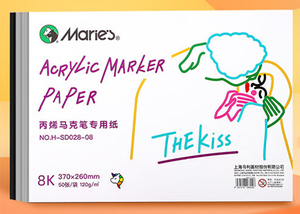 Marqueur acrylique, papier à <span class=keywords><strong>dessin</strong></span> spécial, papier épais, anti-décoloration, rendu des couleurs élevé, création artistique - Product Image 2