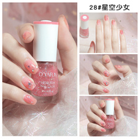 Vernis à ongles naturel et biologique à base d'eau, non toxique, pelable, pour nail art, 10 ml, plusieurs couleurs, OEM/ODM acceptés - Nouveauté 2026