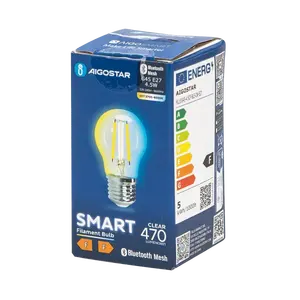 Lampadina Smart G45 4.5W CCT con Connettività Bluetooth Mesh, Ideale per Illuminazione Regolabile e Controllo Remoto. - Product Image 3