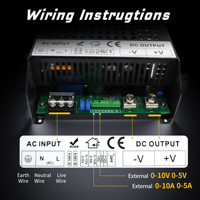 Stabilisateur de tension 220V 110V vers 24V, régulateurs 12V 24V 36V 48V 2000W 3KW 5000W, alimentation à découpage pour moteur pas à pas électrique