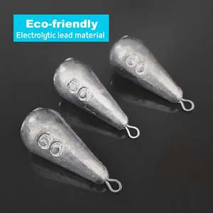 थोक लीड ड्रॉप-आकार मछली पकड़ने के लिए 10 ग्राम-100 जी पर्यावरण अनुकूल त्वरित परिवर्तन गहराई मापने वाली मछली पकड़ने के उपकरण - Product Image 3
