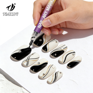 Hochwertige Nail-Art-Marker Maniküre Acrylfarben-Stifte für Nagelmalerei und Stoffgestaltung - Product Image 6