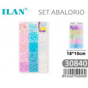 ILAN <b>Bead</b> <b>Set</b> 18x10cm Multicolor Craft Kit for Jewelry Making - Product Image 1