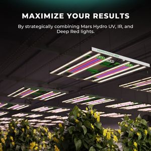 <span class=keywords><strong>Mars</strong></span> Hydro ADlite 30W UV30 16W IR15 365-370nm UVA 730-745nm IR Spectrum Juego de 2 Barras de Luz LED Suplementarias para Cultivo - Product Image 5