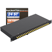 OEM ODF Panneau de brassage fibre optique 12 ports 2U 19 pouces SM SC/LC, Boîtier de raccordement fibre optique, Rail DIN, Inline, POE, IP, GSM, FTTH
