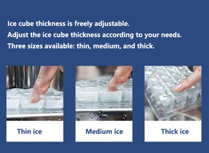 Máquina automática de hielo cristalino de acero inoxidable, lista para usar en 8-15 minutos, 600 kg, 1 tonelada, 2 toneladas, máquina para hacer cubos de hielo grandes - Product Image 4