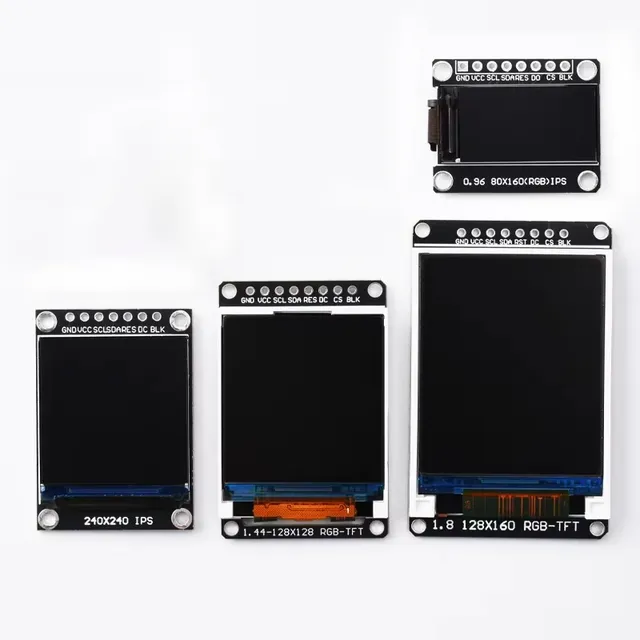 TFT Display 0.96/1.3/1.44/1.8 Inch IPS 7P SPI HD Full Color LCD Module ST7735 / ST7789 Drive IC 80*160 240*240