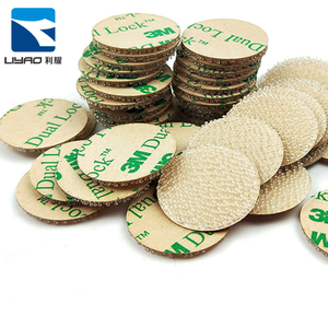 bán buôn giá rẻ đầy màu sắc đôi hai mặt tùy chỉnh fastener 3m kép khóa trong chất kết dính băng/móc và vòng lặp cap - Product Image 6