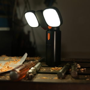 Torcia <span class=keywords><strong>LED</strong></span> 4-in-1 da 5000mAh IP54 per Campeggio con Treppiede Magnetico Regolabile e 120 Ore di Autonomia - Product Image 1