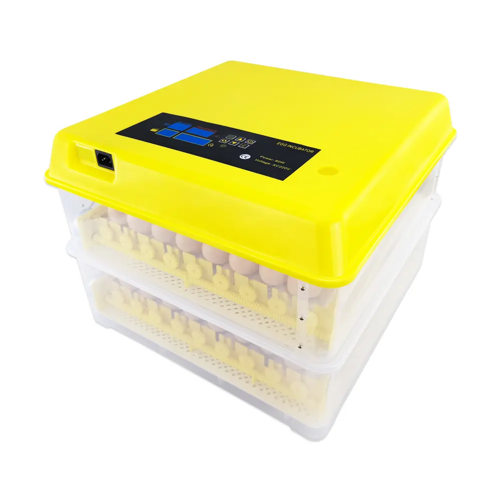 2024 Yellow 112 eggs Roller Dual Power Incubator Mini Incubator automatic mini incubator