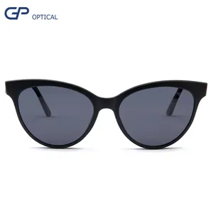 cat eye shape Eyeglasses Optical frame Wholesale Fashion magnet TR90 eyewear polarized lens clips sunglasses