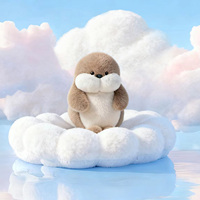 Bobova Animal marin Mignon Phoque Mignon 40cm en Coton PP Doux, Compagnon de câlin et Cadeau d'anniversaire pour Tous les Âges