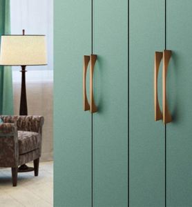 WEKIS Furniture Hardware Fittings Zinc Antique European Style <b>Door</b> Handles Brushed Gold Cabinet Hardware for Drawers & Dressers - Product Image 3