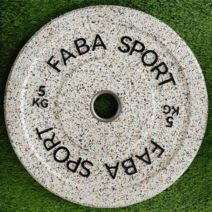 Discos de Pesas Recubiertos de Goma para Levantamiento de Pesas, 5/10/15/20/25 KG, Equipo de Gimnasio, Discos de Parachoques para Fisicoculturismo - Product Image 6