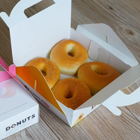 Boîtes à donuts personnalisées en gros, qualité alimentaire, pour emporter, emballage pour donuts