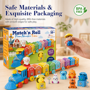 Set Treno Numerato da <span class=keywords><strong>Fattoria</strong></span> da 20 Pezzi, Giocattolo Educativo <span class=keywords><strong>per</strong></span> l'Apprendimento dei Colori con 9 Case, 9 Chiavi e 9 <span class=keywords><strong>Animali</strong></span> da <span class=keywords><strong>Fattoria</strong></span> <span class=keywords><strong>per</strong></span> <span class=keywords><strong>Bambini</strong></span> - Vendita all'Ingrosso - Product Image 2