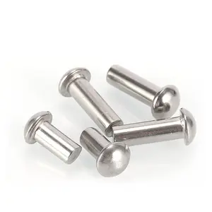 Aluminum Metric Flat Head Solid Rivets for Metal Sheet - China