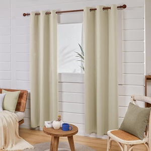 Bindi Grommet màn rèm cửa màu be phòng tối cách nhiệt rèm cửa sổ doubleface - Product Image 4