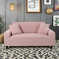 Jacquard Nodic Elastic Schon bezug für 3-Sitzer-Sofa Voll umwickelte Stretch-Sofa-Handtuch-Eck bezüge Plain Style Chaselong-Bezug