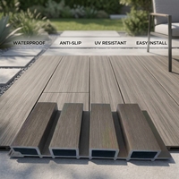 Moderne Wasserdichte WPC-Verbundstoff Garten-Terrassendielen für Villen und Resorts