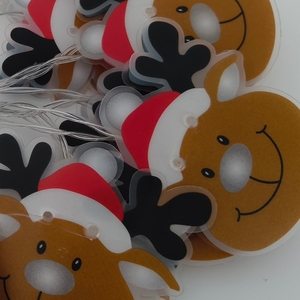 Adorables guirlandes lumineuses en forme de cerf de Noël, parfaites pour les décorations de Noël et la décoration de la maison - Product Image 3