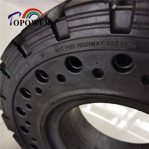 Neumático de goma sólida para carretilla elevadora 300x100-6 2,50 resistente al desgaste con precios competitivos para carretilla elevadora y barredora - Product Image 4