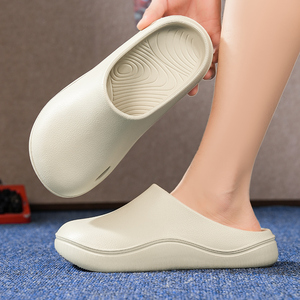 Sandalias de EVA Beige para Mujer, Suaves y Cómodas, Punta Abierta, para Uso Interior y Exterior en Verano - Product Image 1