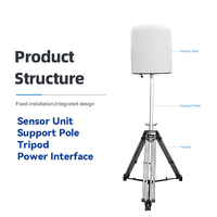 Détecteur de drones fixe longue portée 10KM, 100MHz-6000Hz RF, dispositif de détection et de localisation passifs de drones, détecte DJI Mini Air Mavic FPV