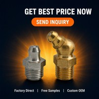 Vente en gros de mamelons tous types de filetage 6mm 8mm 10mm 12mm 45 raccord de graisse à 90 degrés pour voitures