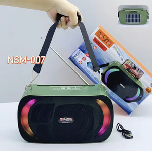 Nhà Máy Bán Hàng Trực Tiếp Xách Tay Đầy Màu Sắc Đèn <span class=keywords><strong>Bluetooth</strong></span> Loa Năng Lượng Mặt Trời Sạc Bảng Điều Khiển Đài Phát Thanh Điều Khiển Từ Xa Nhà Ngoài Trời Đảng Sử Dụng - Product Image 4