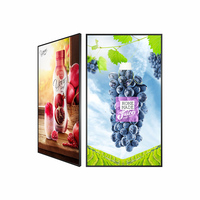 Máquina Táctil Publicitaria de Animación Ultra HD de 65 Pulgadas y Alto Brillo, con Borde Ultrafino, Android/Windows, para Centros Comerciales y Comercios Minoristas