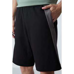 Shorts en coton pour homme Tommylife, coupe standard, noir, taille moyenne, décontracté, respirant - Product Image 5