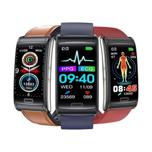 Reloj inteligente de temperatura ECG PPG HRV, frecuencia cardíaca, presión arterial, oxígeno en la sangre, control de la salud respiratoria, banda de reloj inteligente - Product Image 1