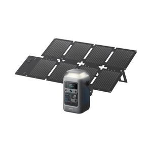 Générateur solaire portable Anker <span class=keywords><strong>SOLIX</strong></span> C300 60W Lithium-ion 288Wh 300W à onde sinusoïdale pure avec télécommande pour extérieur - Product Image 1