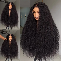 Perruque Frontale HD Brésilienne Sans Colle Densité 250% Cheveux Humains, Perruque Complète 360 Transparente avec Baby Hair