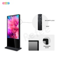 Pantalla LCD de 40 43 55 65 Pulgadas con Android, Wi-Fi Integrado, Reproductor de Publicidad 4K, Kiosco con Pantalla Táctil de Doble Cara y Soporte de Pie