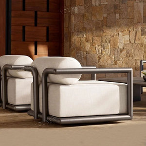 Juego de sofá de teca de hotel de lujo Juegos de <span class=keywords><strong>restauración</strong></span> de calidad de lujo Muebles de exterior Diseño Juego de sofá de jardín - Product Image 3