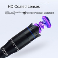 Vente en gros transfrontalière : Viseur HD à haute magnification et mise au point manuelle pour téléphone portable, avec enregistrement photo et vidéo