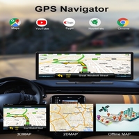 10.26 pouces 4g Dash Mirror Android 10.0 Dvr Dash Camera 1080p double objectif Wifi Gps Navigation Adas Surveillance vidéo automatique à distance