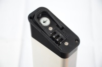 Caja de Batería ALX014 para Bicicleta Eléctrica, Antirrobo, Carcasa Oculta Vacía con Cubierta Superior Bloqueable, Compatible con 36V-72V 18650/21700 para Uso Urbano Seguro
